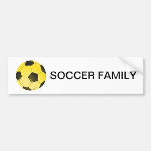 Autocollant De Voiture Yellow American Soccer Ball or Football