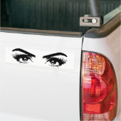 Autocollant De Voiture Yeux, sourcils et cils (Sur camion)