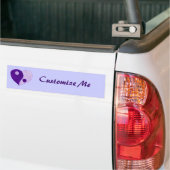 Autocollant De Voiture Yin Yang Heart (Violet/Lilac) (Sur camion)