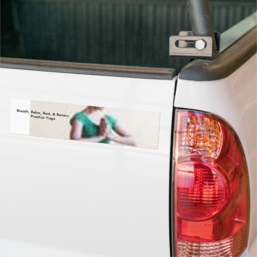 Autocollant De Voiture Yoga de pratique (Sur camion)