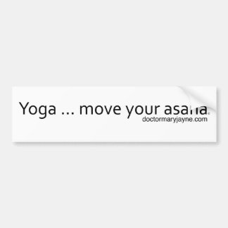 Autocollant De Voiture Yoga. Déplacez votre Asana