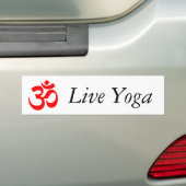 Autocollant De Voiture Yoga vivant (En voiture)