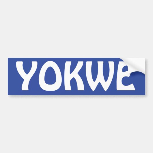 Autocollant De Voiture YOKWE - Marshallese saluant à vous tous ! (Devant)