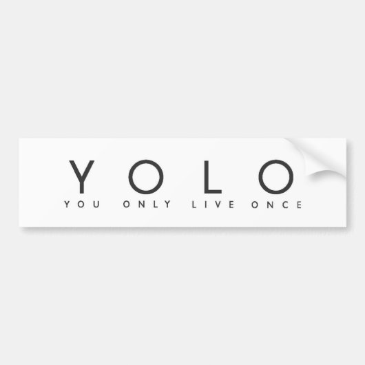Autocollant De Voiture Yolo (Devant)