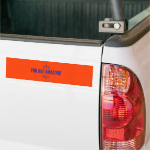 Autocollant De Voiture You are amazing ! Orange et Purple