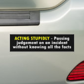 Autocollant De Voiture Z_acting_stupidly (En voiture)