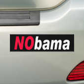 Autocollant De Voiture ZAZZLE NObama2 (En voiture)