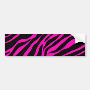 Autocollant De Voiture zèbre rose