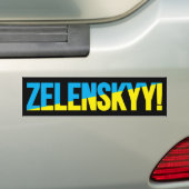 AUTOCOLLANT DE VOITURE ZELENSKYY ! (En voiture)