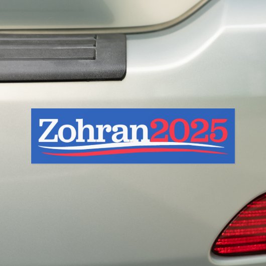 Autocollant De Voiture Zohran Mamdani Mayor NYC 2025 (En voiture)
