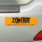 AUTOCOLLANT DE VOITURE ZOMBI (En voiture)