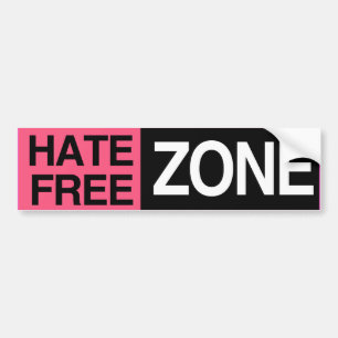 Autocollant De Voiture ZONE SANS HAINE -.png