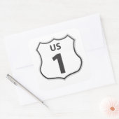 Autocollant de voyage de la route 1 des États-Unis (Enveloppe)