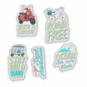 Autocollant de voyage esthétique (Devant)