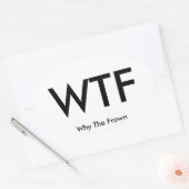 autocollant de voyage WTF (feuille de 4) (Enveloppe)