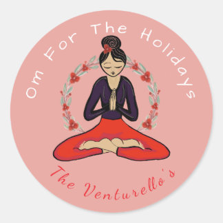 Autocollant de yoga Om pour les vacances