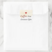 Autocollant Décisions Plus Tard Café D'abord (Sac)