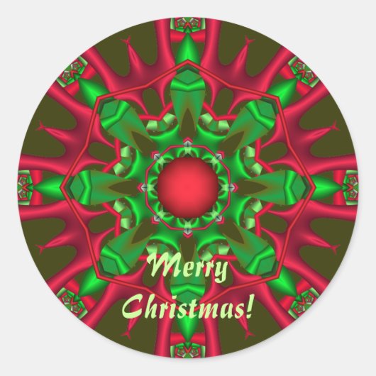 Autocollant décoratif de Noël avec texte (Devant)