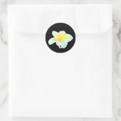 Autocollant découpé à la forme de fleur de frangip (Sac)