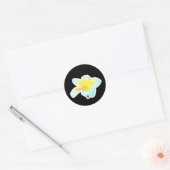 Autocollant découpé à la forme de fleur de frangip (Enveloppe)