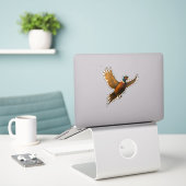Autocollant découpé Faisan (Ordinateur portable sur le bureau)