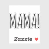 Autocollant découpé personnalisé avec texte simple (Feuille)