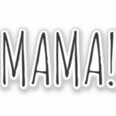 Autocollant découpé personnalisé avec texte simple (Recto)