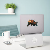 Autocollant découpé Wolverine (Ordinateur portable sur le bureau)