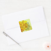 Autocollant d'Écriture des jonquilles jaunes (Enveloppe)