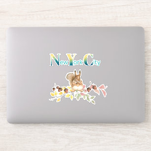 Autocollant d'écureuil de New York