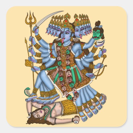 Autocollant Déesse Mahakali (Devant)