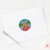 Autocollant Déesse Siddhidatri (Enveloppe)