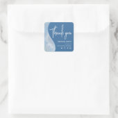 Autocollant dégradé bleu iridescent de luxe (Sac)