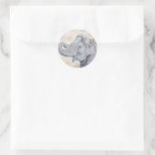Autocollant d'éléphant asiatique (Sac)