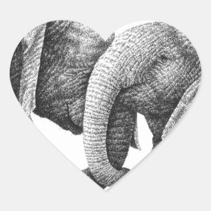 Autocollant d'éléphants africains
