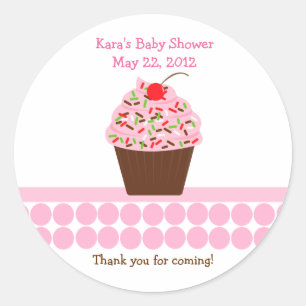 Autocollant délicieux de faveur de baby shower