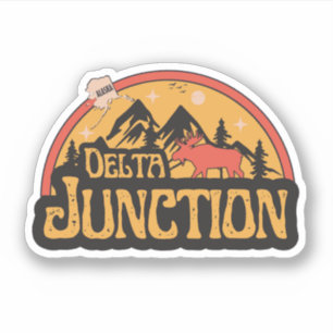 Autocollant Delta Junction, Alaska