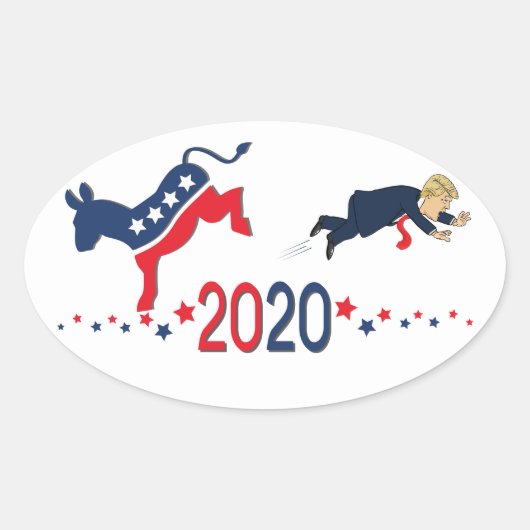 Autocollant démocrate 2020 (Devant)