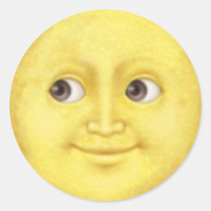Autocollant d'emoji de lune