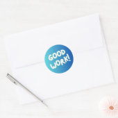 Autocollant d'encouragement coloré « Bon Travail ! (Enveloppe)