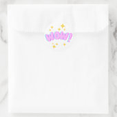 Autocollant d'encouragement « WOW ! » (Sac)