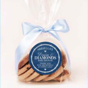 Autocollant Denim et Diamants