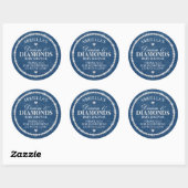 Autocollant Denim et Diamants (Feuille)