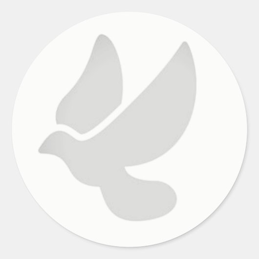 Autocollant d'enveloppe de colombe (Devant)