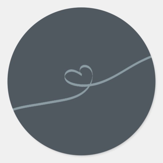 Autocollant d'enveloppe de typographie feuille mod (Devant)