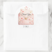 Autocollant d'enveloppe Merci (Sac)