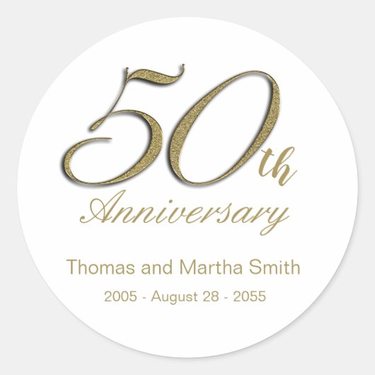 Autocollant d'enveloppe pour le 50e anniversaire  (Devant)