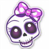 Autocollant déplaisant Kawaii pour pare-chocs crân (Devant)