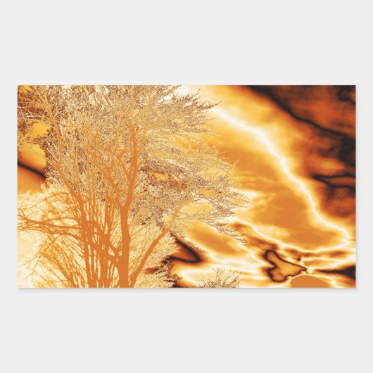 Autocollant des Arbres d'or moulé (Devant)