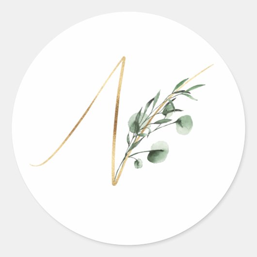 autocollant des initiales des fêtes d'hiver (Devant)